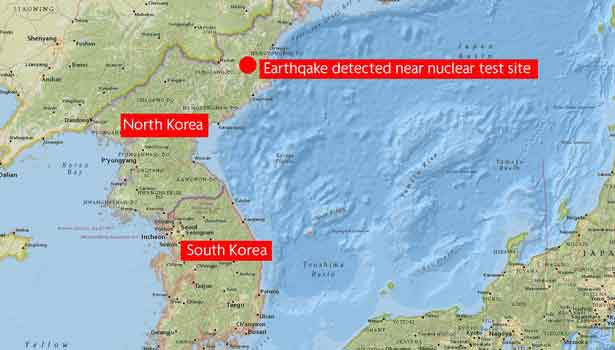 வடகொரியாவில் நிலநடுக்கம்!